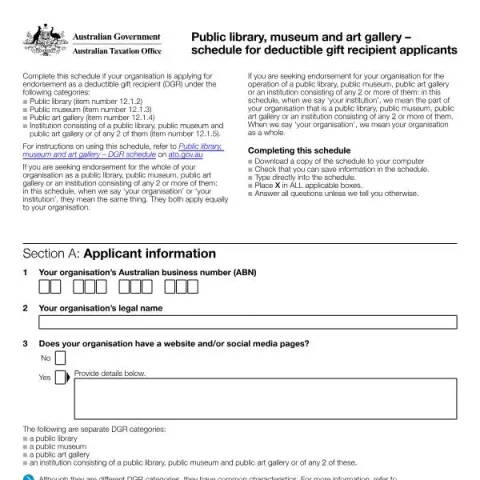 Document preview: Understanding the ATO NAT 75719 Form for DGR Endorsement — Taxes (NAT 75719)