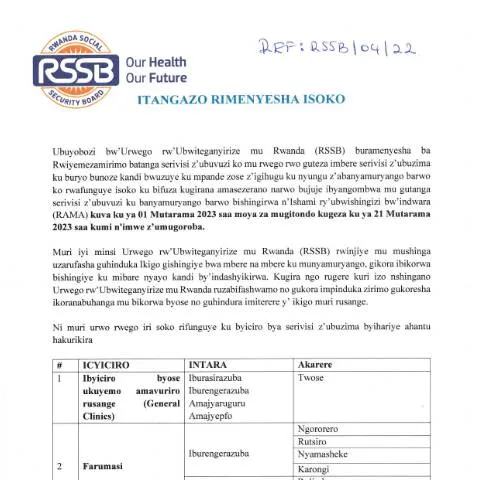 Document preview: Explore the 2023 Application Process for Healthcare Services in Rwanda — Government & admin (CERFA n°call_for_application_2023_a98ce3cc4c)