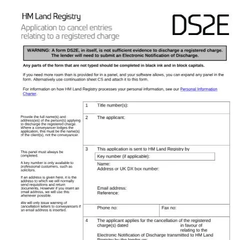 Document preview: How to Remove Your Discharged Mortgage Using DS2E Registration — Government & admin