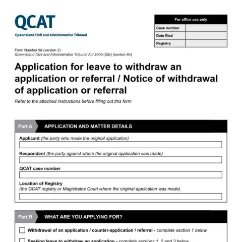Document preview: Guide to Queensland Civil and Administrative Tribunal Form 58 — Legal & justice (58)