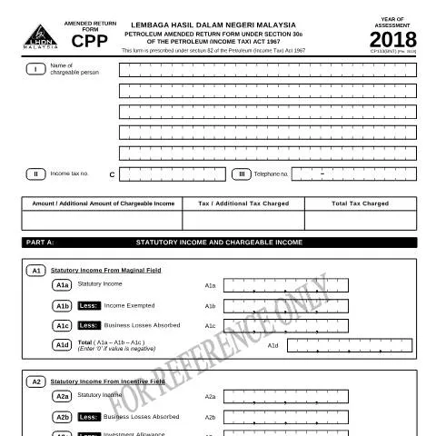 Document preview: Peranan Borang CPP 2018 dalam Pengelolaan Cukai Petroleum — Proses pentadbiran