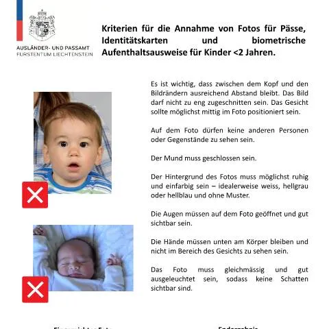 Dokumentvorschau: Anforderungen an Kinderfotos für Aufenthaltsausweise — Behörden & Verwaltung (CERFA n°kriterien_fotos)