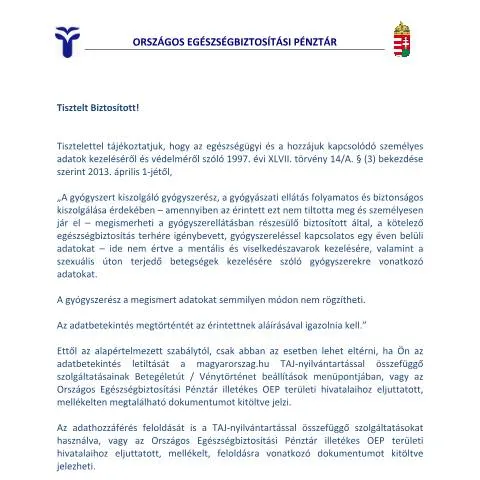 Document preview: Bevezetés az egészségügyi adatkezeléshez a NEAK útmutatójában — Egészség (CERFA n°AV.65.U)
