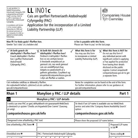 Document preview: Step-by-Step Guide to Registering Your Limited Liability Partnership — Business