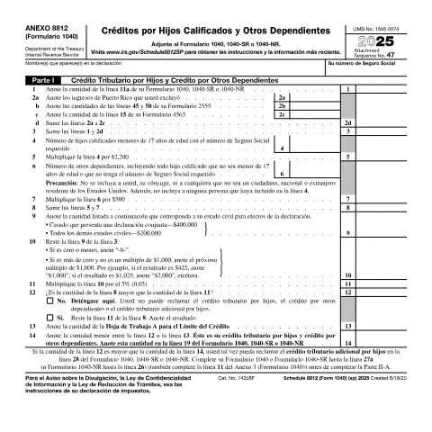 Document preview: Essential Guide to IRS Form 1040S8S for Filers — Taxes (CERFA n°1040S8S)
