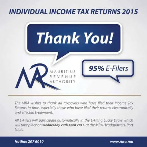 Document preview: Understanding the Importance of the 2015 Tax Return in Mauritius — Taxes (CERFA n°ThankYou-EFilers170415)