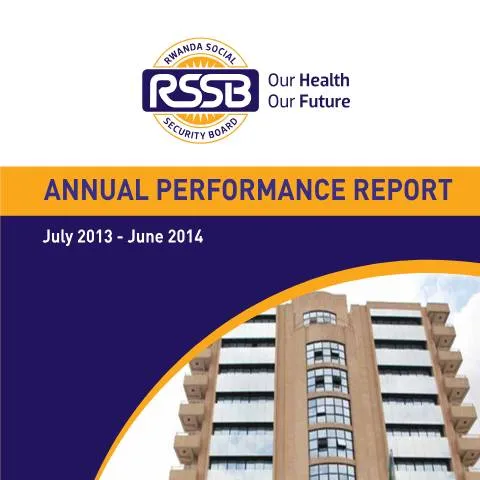 Document preview: Insights from the RSSB Annual Report 2013-2014 — Government & admin (CERFA n°rssb_annual_report_2013_-_2014)