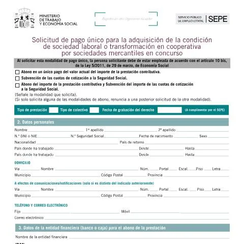 Vista previa del documento Impulsa tu Empresa con el Pago Único del SEPE — Impuestos