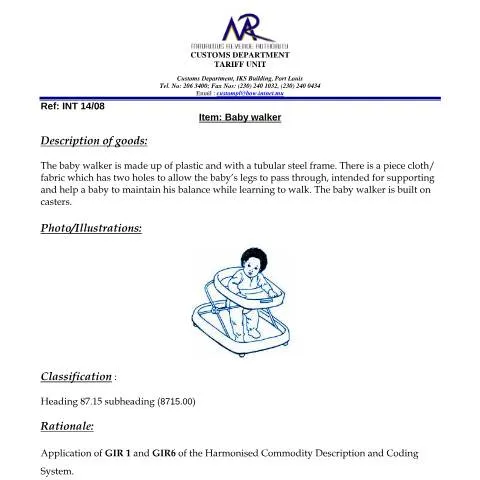 Document preview: Understanding the Importance of Baby Walker Classification — Government & admin (BabyWalker01)