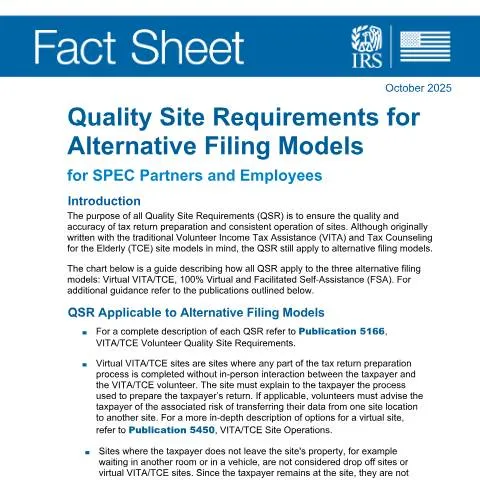 Document preview: Navigating IRS Publication 5324 for Tax Professionals — Taxes (CERFA n°PUB-5324)