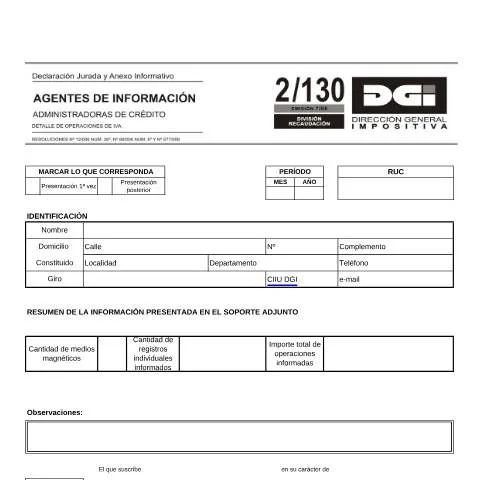 Vista previa del documento Formulario 2130: Clave en la Administración de Créditos — Trámites administrativos (CERFA n°2130)