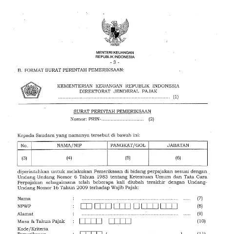 Document preview: Menggali Peran Surat Perintah Pemeriksaan dalam Pajak — Proses administrasi (CERFA n°ID-DJP-Surat-Perintah-Pemeriksaan)