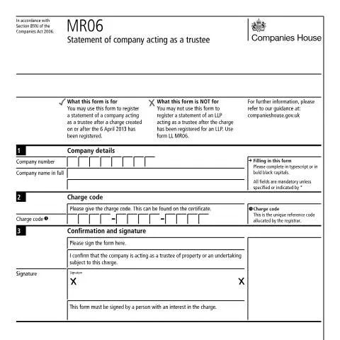Document preview: Essential Guide to the MR06 Trustee Registration — Legal & justice