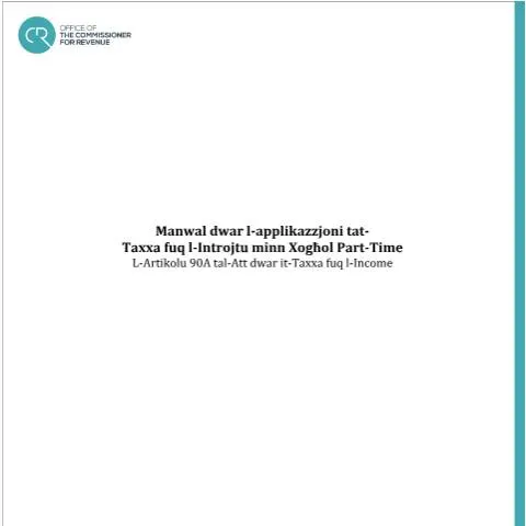 Document preview: Comprehensive Guide to Income Tax for Part-Time Workers in Malta — Taxes (CERFA n°manual-on-the-application-of-tax-on-income-from-part-time-wo)