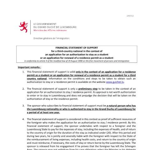 Aperçu du document Comprendre le soutien financier pour les étudiants internationaux — Études & formation (CERFA n°etudiant-prise-charge-financiere)