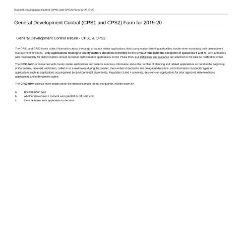 Document preview: Mastering CPS1 and CPS2 Forms for Local Authorities — Government & admin