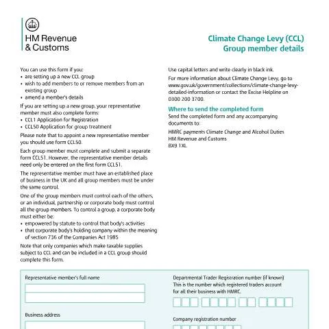 Document preview: Essential Guide to CCL51 for Climate Change Levy Groups — Taxes