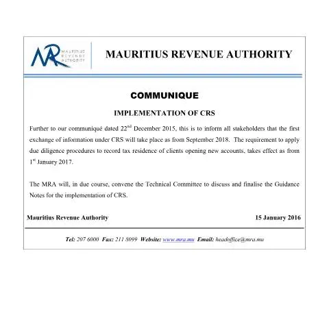 Document preview: Navigating CRS Implementation: A Guide for Financial Institutions — Government & admin (ImplementationCRS150116)