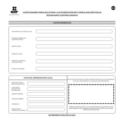 Vista previa del documento Todo lo que necesitas saber sobre el Cuestionario CF-1 — Impuestos (CERFA n°CF-1)