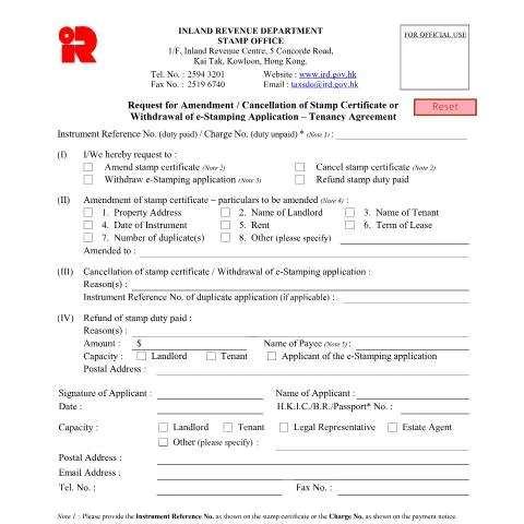 Document preview: The Role of IRSD 143(E) in Hong Kong's Tenancy Agreements — Property & real estate (CERFA n°IRSD 143(E))