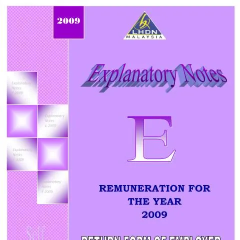 Document preview: Memahami Notis E 2009: Panduan untuk Majikan — Proses pentadbiran (CERFA n°EA)