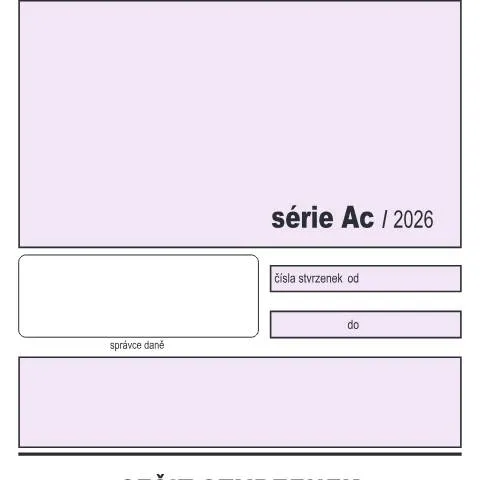 Document preview: Praktické využití Sešitu stvrzenek pro daňové platby — Administrativní úkony (CERFA n°26 6206)