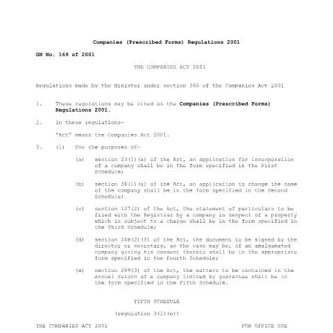 Document preview: Unlocking the Importance of GN.169 of 2001 in Business Formation — Government & admin (GN.-169-of-2001)