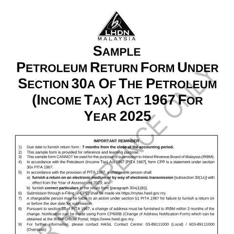Document preview: Pengenalan kepada Borang CPE 2025 dalam Industri Petroleum — Cukai & percukaian