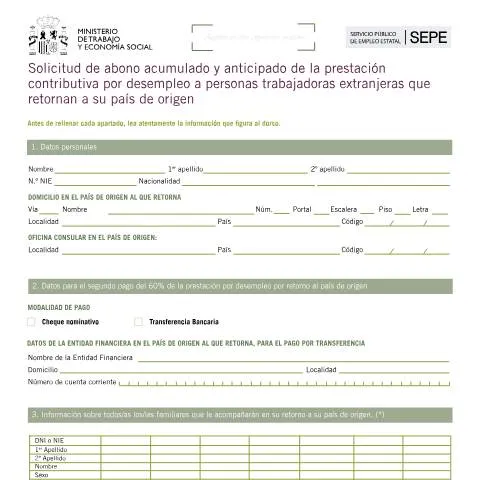 Vista previa del documento Guía para la Solicitud de Abono Anticipado de Desempleo — Impuestos