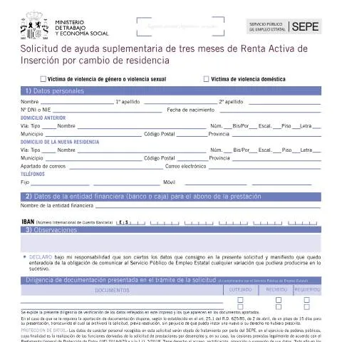 Vista previa del documento Ayuda Suplementaria de Renta Activa de Inserción — Impuestos
