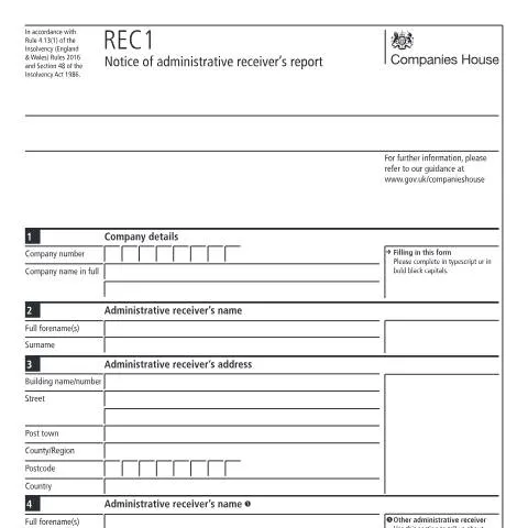 Document preview: The Role of the REC1 Notice in Financial Recovery — Business