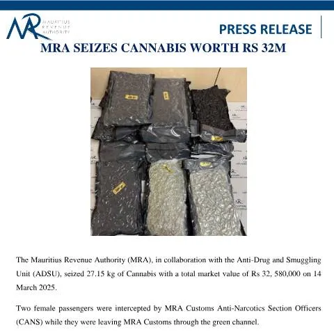 Document preview: Significant Cannabis Seizure by MRA: A Community Impact — Government & admin (PressRelease170325)