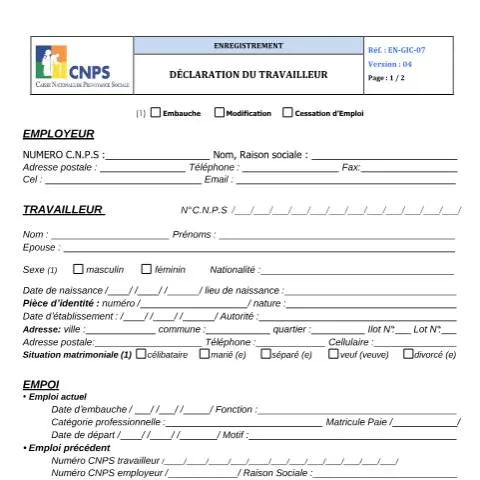 Aperçu du document Comprendre l'État de Recensement des Salariés en Côte d'Ivoire — Emploi & travail