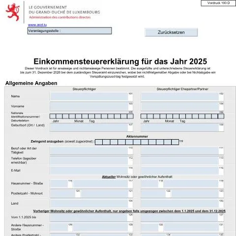 Aperçu du document Comprendre la Déclaration d’Impôt sur le Revenu 100 D — Impôts & fiscalité (CERFA n°100 D)