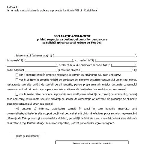Document preview: Importuri și facilități fiscale: Declarația-Angajament A4_NMT7CF — Formalități administrative (CERFA n°A4_NMT7CF)