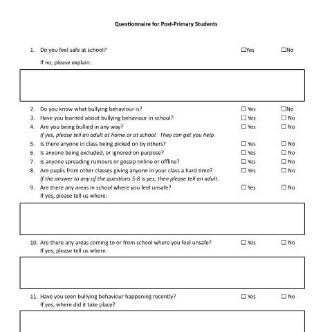 Document preview: Understanding the Role of the Post-Primary Student Questionnaire — Government & admin