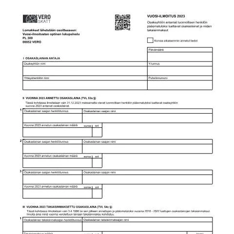 Document preview: Osakaslainojen ilmoittaminen: Tärkeys ja aikarajat — Verot & verotus (CERFA n°Vero 7851)