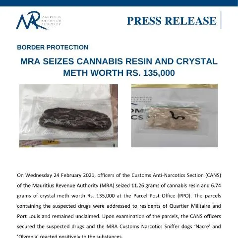Document preview: Understanding the MRA's Drug Seizure Impact on Public Safety — Government & admin (DrugSeizure250221)