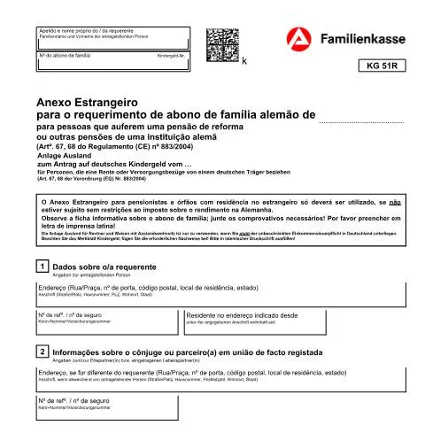 Dokumentvorschau: Wichtige Informationen zum KG 51R-pt Antragsverfahren — Familie (CERFA n°kg51r-pt-anlageausland_ba035140)