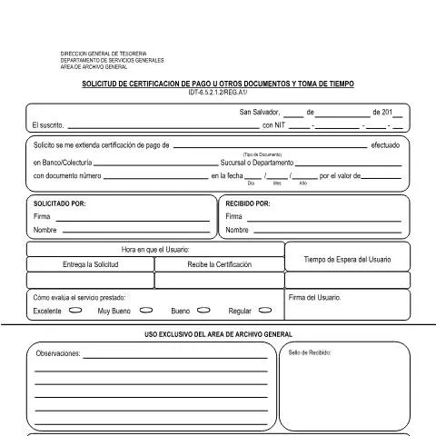 Vista previa del documento El Rol Crucial del IDT-6.5.2.1.2 en la Administración Salvadorena — Trámites administrativos (CERFA n°IDT-6.5.2.1.2)