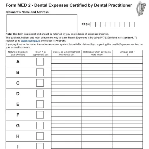 Document preview: How to Complete Form MED 2 for Dental Expense Certification — Taxes (MED 2)