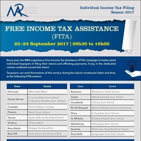 Document preview: Navigating Income Tax with FITA 2017 Assistance — Taxes (FITA2017)