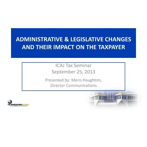 Document preview: Recent Tax System Reforms in Jamaica and Their Impact — Taxes (CERFA n°admin_legis_changes_and_the_taxpayer)