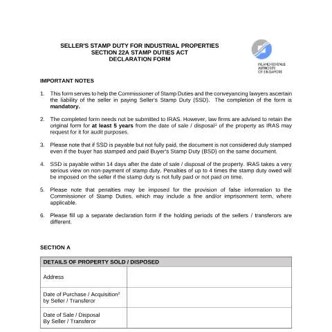 Document preview: Understanding the SSD Declaration Form for Industrial Properties in — Taxes (CERFA n°DECLARATION-FORM-SSD-FOR-INDUSTRIAL-PROPERTIES-28102020V2-0-(1))