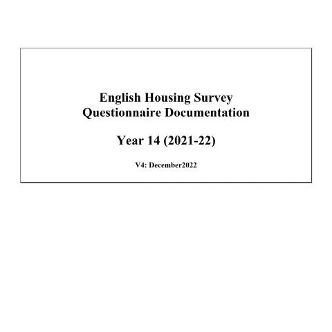 Document preview: Key Findings from the English Housing Survey 2021-2022 — Housing