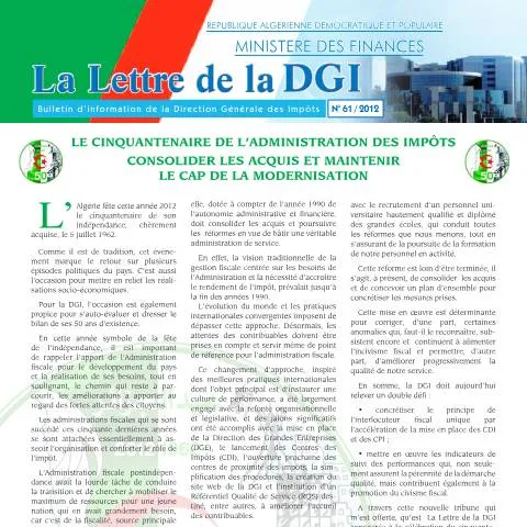 Aperçu du document Tout Savoir sur le Formulaire LDGI 61 en Algérie — Démarches administratives (CERFA n°LDGI 61)