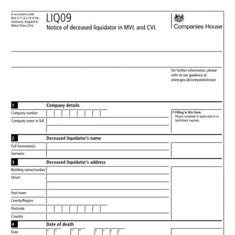 Document preview: Navigating the LIQ09 Document in Liquidation Processes — Government & admin (LIQ09)