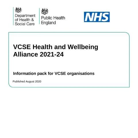 Document preview: Understanding VCSE's Role in Health and Wellbeing — Health