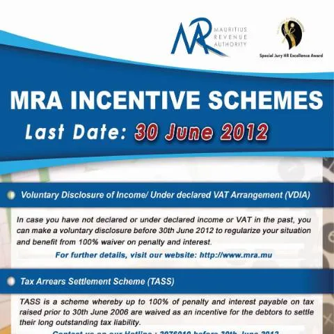 Document preview: Understanding MRA's Incentive Schemes for Taxpayers — Government & admin (3IncentiveSchemes)