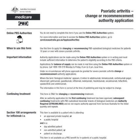 Document preview: Navigating the PB260 for Psoriatic Arthritis Treatment — Health (CERFA n°PB260)